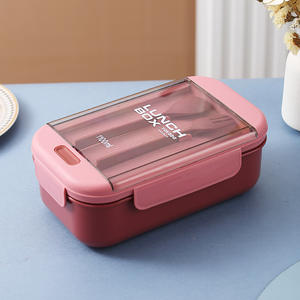 Ins Grid Rectangular Lunch <b>Box</b> Student Sealed with Lid Lunch <b>Box</b> Office Worker Heating Bento Lunch <b>Box</b> - Product Image 5