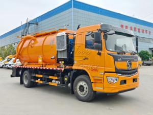 รถดูดและฉีดน้ำเสียแบบรวม SHACMAN L5000 ระยะฐานล้อ 4700 มม. ความจุ 15 ลูกบาศก์เมตร ปั๊มคู่ ทำงานพร้อมกัน รถทำความสะอาดสิ่งปฏิกูล - Product Image 3