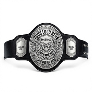 Cinturón de Campeonato Internacional de Karate de Peso Pesado, Personalizado para Adultos, Cuero Genuino Grueso, Alta Calidad, Transpirable, Unisex - Product Image 1