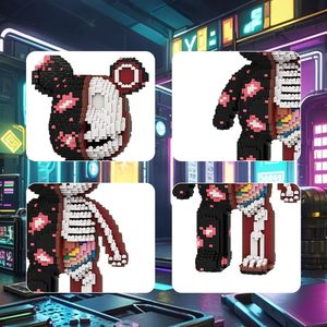 Orsacchiotto scheletro di plastica Micro blocchi di costruzione Set modello giocattolo creativo fatto <span class=keywords><strong>da</strong></span> <span class=keywords><strong>te</strong></span> ornamenti di natale <span class=keywords><strong>regalo</strong></span> per adulti e bambini - Product Image 5