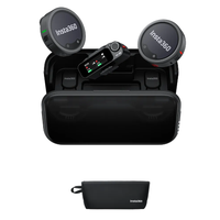 Insta360 Mic Pro (2 TX + 1 RX + Étui de charge) Puce NPU à réduction de bruit IA Léger Portée de 400 m Son clair et haute fidélité