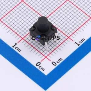 SMG-13-H075A1 Tactile Switch Through hole Component (THT)-4P,6.2x6.2mm Switch Single Pole Single Throw Round Button 2.5N 6.15mm - Product Image 1