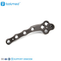 Plaque de blocage TPLO TOOLMED 3,5 mm en titane, implant orthopédique certifié CE pour le plateau tibial en chirurgie vétérinaire