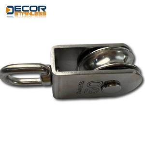 مجموعة دوارة من الفولاذ المقاوم للصدأ البحرية الثقيلة ، كتلة بكرة واحدة ، كتلة سلسلة 50 يخت ، معدات قارب - Product Image 6