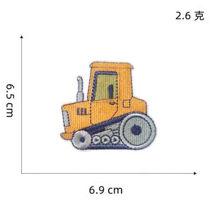New Iron on Embroidery Shop Truck Excavator Forklift Crane Patch for Kids Clothes Backpack Decoration - Product Image 5