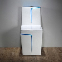 Nouveau Style moderne facile à nettoyer vitré mur suspendu lavabo et cuvette de toilette de couleur gris mat en céramique placard à eau Wc ensemble de toilette