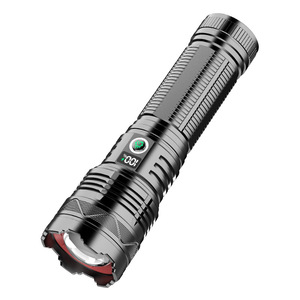 Lampe torche 19Baba haute puissance en alliage d'aluminium, rechargeable 18650, zoomable, pour usage extérieur et domestique, avec chargeur - Product Image 1