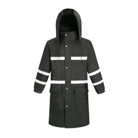 Imperméable de sécurité haute visibilité à capuche personnalisé, long et réfléchissant, uniforme de travail imperméable pour la construction routière