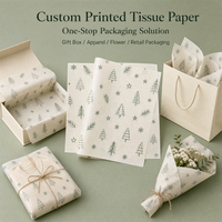 Papier de soie personnalisé avec logo 50x70cm, papier d'emballage cadeau de Noël pour vêtements, papier de soie imprimé avec logo