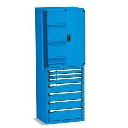 Armoire à tiroirs Fami Master Key Comfort C0 Eh36x27, 7 tiroirs, L714 D598 H2000, rouge rubis Ral3003, rangement d'outils - Product Image 3