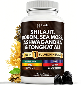 Cápsulas de Shilajit Puro del Himalaya de Marca Privada OEM, Ácido Fúlvico, Minerales Esenciales, Eficaz para Combatir la Fatiga - Product Image 1