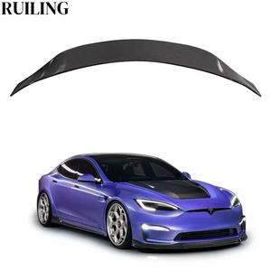 Nouveau kit carrosserie en fibre de carbone <span class=keywords><strong>s</strong></span>èche style V pour <span class=keywords><strong>Tesla</strong></span> Model <span class=keywords><strong>S</strong></span> <span class=keywords><strong>Plaid</strong></span> 2021-2025 : Lame avant, diffuseur arrière, jupes latérales, aileron – Amélioration - Product Image 1