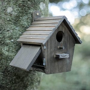 Houten Vogelhuis Hangende Volière Gap Tuin Land Geschikt Voor Bluebird Zwaluwen Mezen Enz - Product Image 4