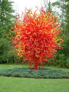 Decorazioni per la casa <span class=keywords><strong>sculture</strong></span> grande pavimento in vetro moderno europa giardino arte decorativa arte popolare fiore soffiato a mano stile Murano all'aperto - Product Image 5