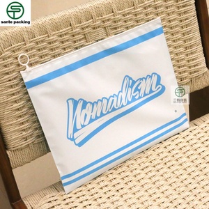 Customized Thick Frosted PE Material Gravure Printed Recyclable Packaging Bags Valve for Clothing Shoes Underwear Socks Hoddies - Product Image 3