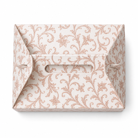 Boîte d'emballage de bonbons en or blanc de qualité supérieure avec poignée, motif personnalisé, vente en gros, boîtes élégantes pour cadeaux, pour petites entreprises, OEM