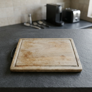 Tabla de Cortar Rectangular de Madera Artesanal al por Mayor con Asa para Preparación de Alimentos en Cocina, Servicio y Restaurantes - Product Image 1