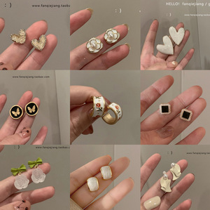 Pendientes de perlas 925 plata esterlina Senior sense pendientes 925 aguja de plata primavera amor pendientes joyería femenina al por mayor - Product Image 1