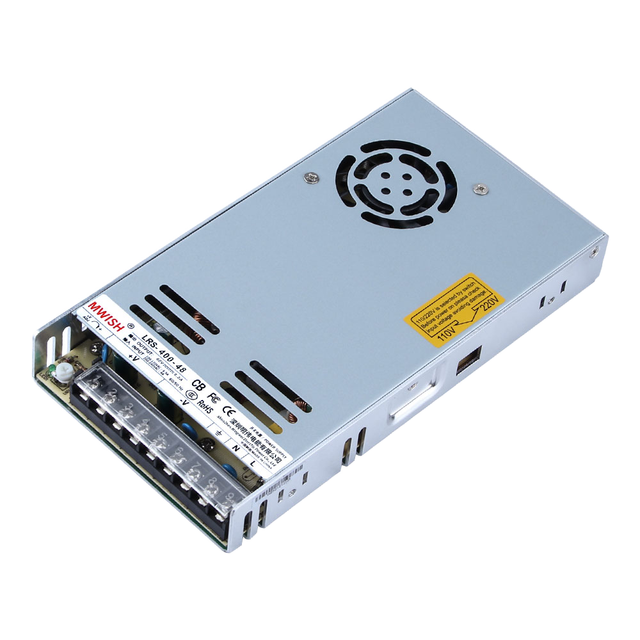 MWISH LRS-400-48 400W 48V 8.3A Ultra Slim Switching Power Supply for LED Display Solar System Communication Base Station