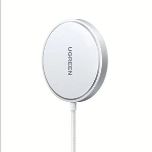 Cargador Inalámbrico Magnético 2 en 1 UGREEN de 15W con Soporte, Carga Rápida Portátil para iPhone 16 15 14 Pro Max, iWatch, Huawei y Xiaomi - Product Image 1
