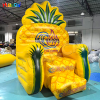Chaise gonflable personnalisée en PVC en forme d'ananas, modèle gonflable pour trophées de carnaval, événements sportifs sur le thème du football, modèle publicitaire