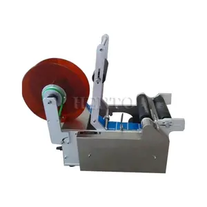 Easy Operation Water Bottle Label Printing Machine / Label Machine For Round Bottles / Semi-auto Bottle Label Printing Machine