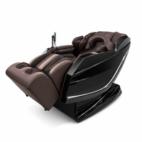 Fauteuil de massage pliable 5D de luxe avec rail SL, commande vocale, zéro gravité, chauffage corporel complet et écran 10 pouces