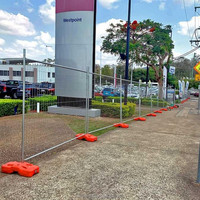 Sistema de Cercas Temporales con Paneles, Patas y Abrazaderas, Kit de Seguridad para Obras con Estándar Australiano para Venta al por Mayor