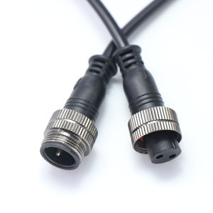 M12 <b>Waterproof</b> Connector 5 Pin Male And Female <b>Cable</b> Zinc Alloy Copper Contact DC Plug In Outdoor Use - Product Image 2