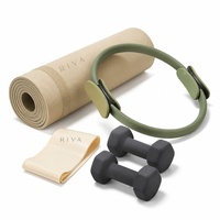 Kit de Yoga et Pilates Personnalisé : Barre de Musculation, Tapis, Haltères en Silicone Pliables, Lestes de Cheville Ajustables, Ballon de Yoga Écologique Sans PVC