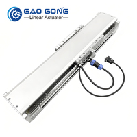 Módulo de motor lineal de aluminio con núcleo de hierro Gao Gong GG14A-CP1, alta velocidad 4m/s, etapa de movimiento lineal de ultra precisión, carrera larga, accionamiento directo