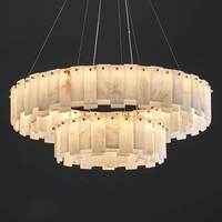 Décor à la maison lustre lumières Design américain lustres en albâtre suspension lampe pour salle à manger Table cuisine île Bar