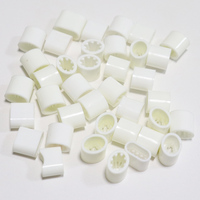 Haute qualité solide blanc noir en plastique à sens unique fermoir coulissant pince à fermeture automatique pour bracelet