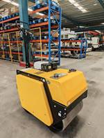 Compacteur routier manuel à double tambour RWYL31B avec moteur Honda, idéal pour le compactage de petites fosses, d'asphalte, de gravier et de sols.