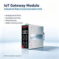 Passerelle Modbus sans fil sur rail DIN, convertisseur RS232/485 vers Ethernet TCP/RTU, 24V DC, pour l'usine intelligente Industrie 4.0