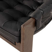Mobilier moderne américain pour la maison Mobilier pour le salon Canapé souple Canapé en tissu haut de gamme Loisirs haut de gamme Fauteuil en cuir