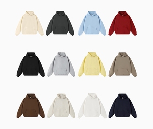 <span class=keywords><strong>Felpa</strong></span> con <span class=keywords><strong>Cappuccio</strong></span> in Pile Leggero Personalizzabile con Logo, Unisex, Oversize, Spalle Cadenti, in Cotone Poliestere, Vendita all'Ingrosso - Product Image 4