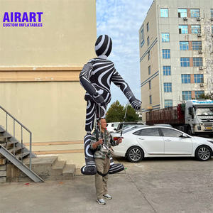 Mascota Inflable Personalizada para Desfiles, Marioneta de Estrella Blanca Inflable, <span class=keywords><strong>Marionetas</strong></span> de Estrella Caminantes Inflables - Product Image 6