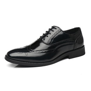 Zapatos Formales Modernos Oxford con Punta en Pico, Impermeables, Ligeros, para Hombre, Otoño, Parte Superior de PU, Talla Grande - Product Image 1
