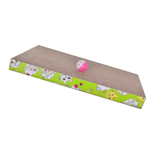 저렴한 가격 고양이 장난감 대량 골판지 종이 L 모양 고양이 손톱 긁는 도구 - Product Image 1