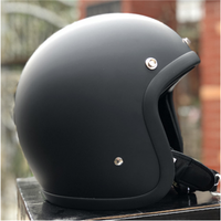Casque de moto rétro 3/4 ouvert homologué AMZ DOT, casque de moto vintage demi-face, état neuf, fabriqué en matériau ABS