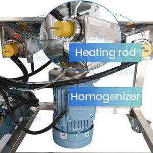 Tanque Misturador Homogeneizador a Vácuo Móvel de Aço Inoxidável 200L com Motor para Produção de Creme, Pasta e Moagem Química para Cuidados com a Pele e Cabelo - Product Image 5
