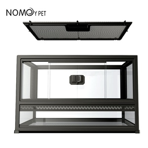 Terrarium pour animaux <span class=keywords><strong>NoMo</strong></span> Climbing avec porte coulissante, en acier inoxydable, écologique, pour gecko, lézard, grenouille cornée, scorpion, araignée, taille complète - Product Image 4