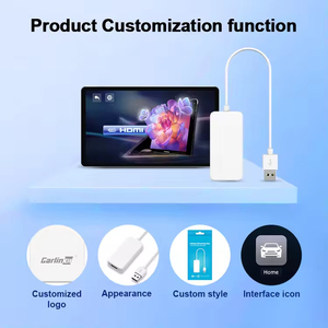 Xlintek hd2cp không dây Carplay Adapter giao diện HD USB Dongle hỗ trợ iPhone/Android/IOS Wifi + BT kết nối kép Plug-N-Play - Product Image 4
