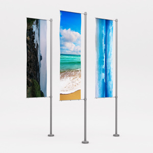Drapeau plume de plage extérieur personnalisé avec logo, bannières et drapeaux promotionnels imprimés sur mesure, vente chaude - Product Image 1