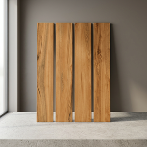 Panel de Pared de Porcelana con Efecto Madera 200x1200mm, Acabado Mate, Grano de Madera Sólida, Panel Interior para Dormitorio y Sala de Estar - Product Image 3