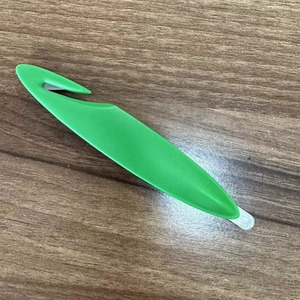 Oval <b>Plastic</b> <b>Letter</b> Opener With Safety Knife Function For Opening Mail And Envelopes Customizable With Logo - Product Image 3