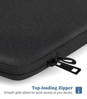 MoKo ISO BSCI Housse pour ordinateur portable 13 pouces personnalisée, petit sac de transport, étui avec fermeture éclair, poche pour MacBook Air Retina iPad Pro 12.9