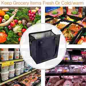 Sac isotherme imprimé en non-tissé grande capacité pour gâteaux, fruits, boissons, thé au lait et desserts à emporter - Product Image 4