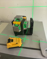 Niveau laser rotatif automatique à 360 degrés, structure horizontale et verticale, 12 lignes, vert, industriel, bricolage